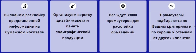 Описание услуги расклейка объявлений агентства промоутеров Описание услуги расклейка объявлений агентства промоутеров