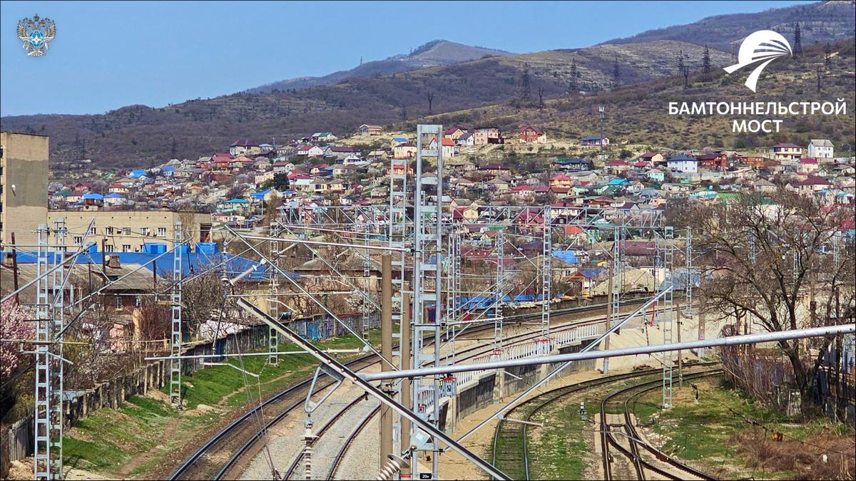 В Новороссийске открыли второй главный путь на участке ж/д Кирилловский - парк «Нижний»