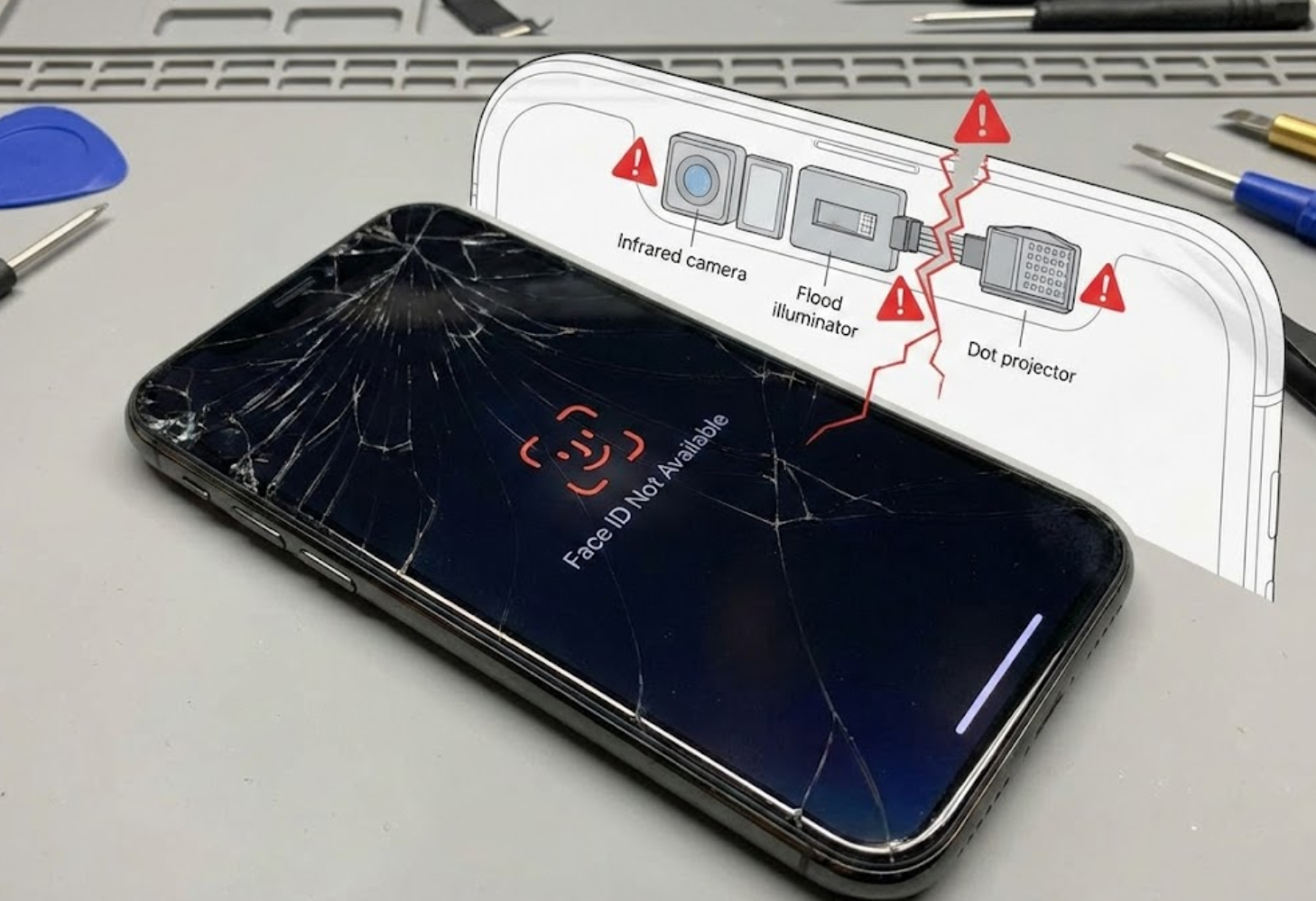 Face ID перестал работать Face ID перестал работать: почему это происходит после падения и можно ли починить