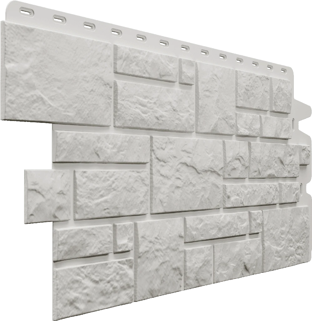 Фасадная панель Docke Standard Burg 946х445 мм, Молочный