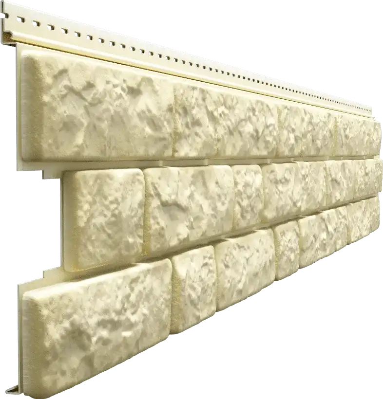 Сайдинг Docke Lux Под камень BERGART, 1809х285 мм, Кешью