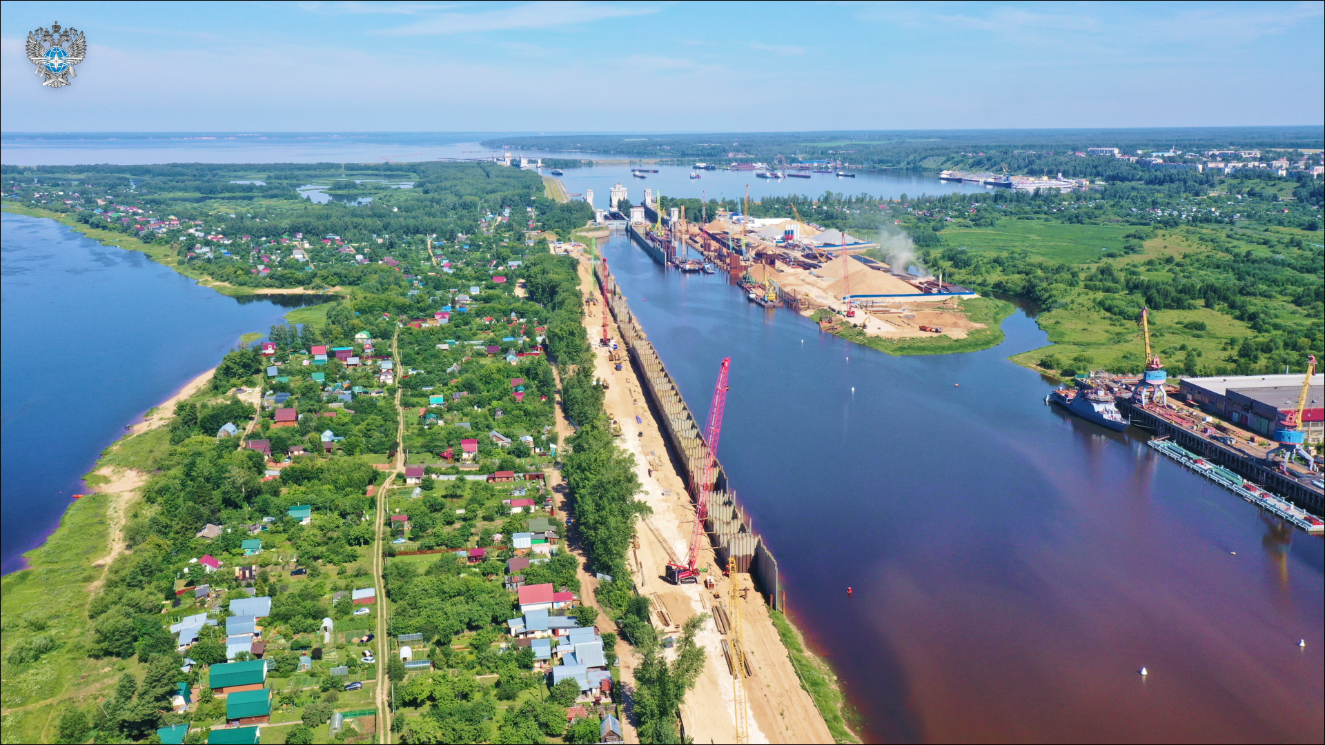В Нижегородской области продолжается реконструкция Городецкого гидроузла