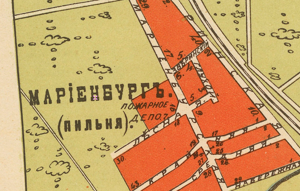 План Гатчины 1915 год План Гатчины 1915 год
