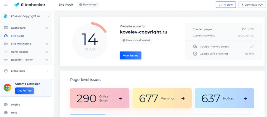 Sitechecker Сервис Sitechecker