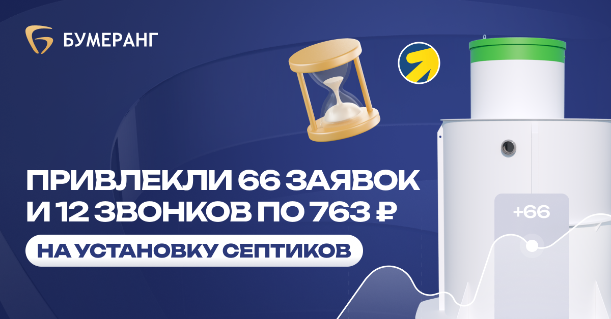 Септики в Воронеже: 66 заявок и 12 звонков по 763₽ Септики в Воронеже: 66 заявок и 12 звонков по 763₽