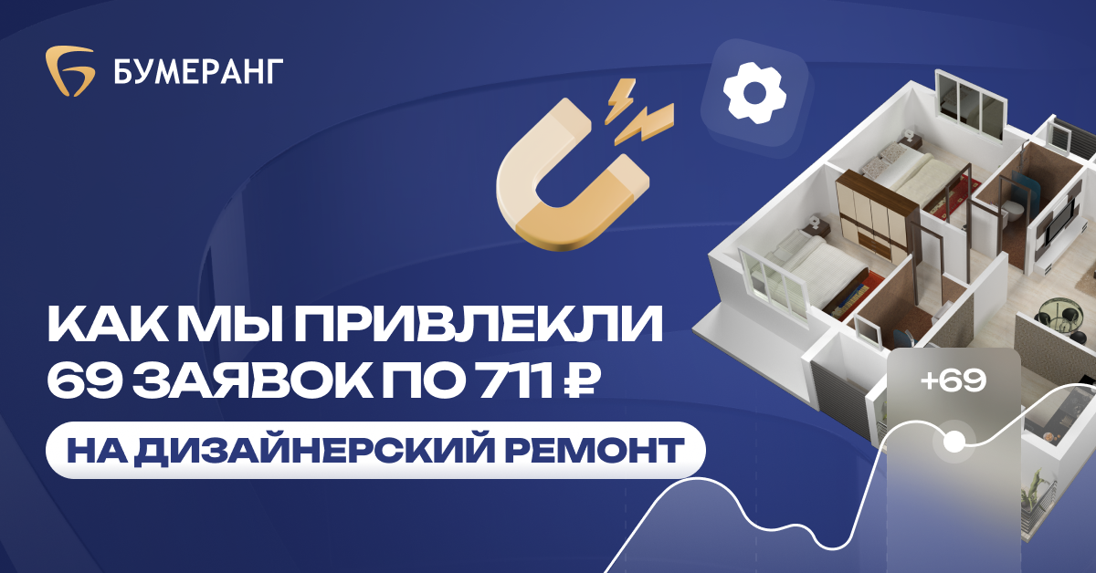 Дизайнерский ремонт: как снизить стоимость заявки до 711₽ и привлечь платежеспособных клиентов Дизайнерский ремонт: как снизить стоимость заявки до 711₽ и привлечь платежеспособных клиентов