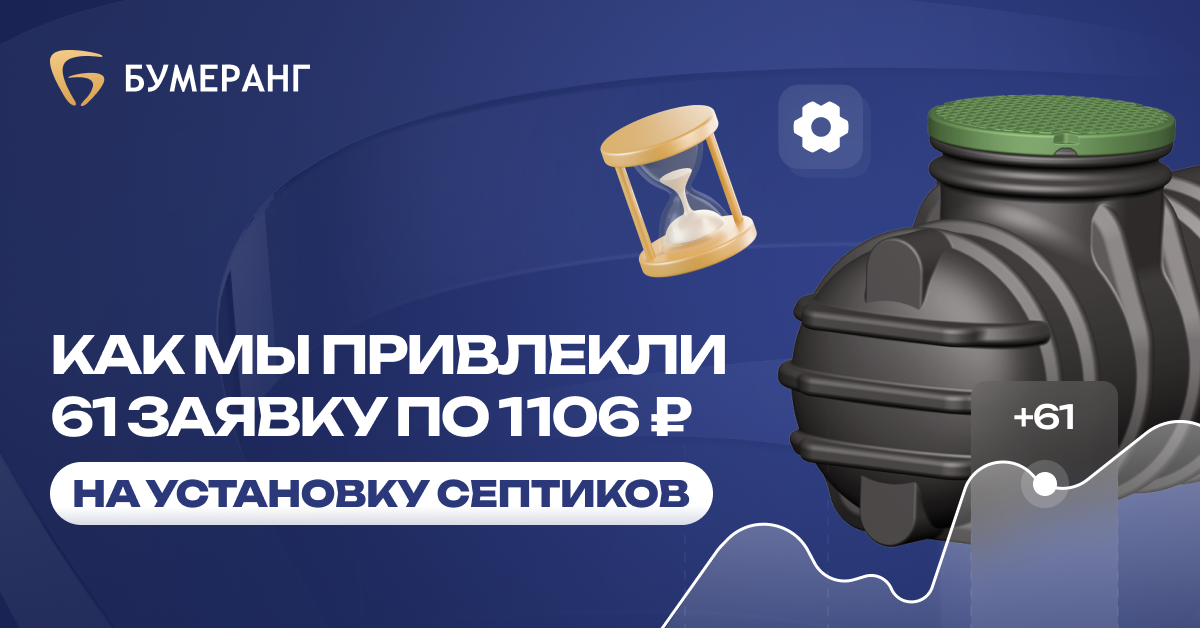 Септики в Ярославле: 61 заявка с конверсией 4,46% и стоимостью лида 1 106₽ Септики в Ярославле: 61 заявка с конверсией 4,46% и стоимостью лида 1 106₽