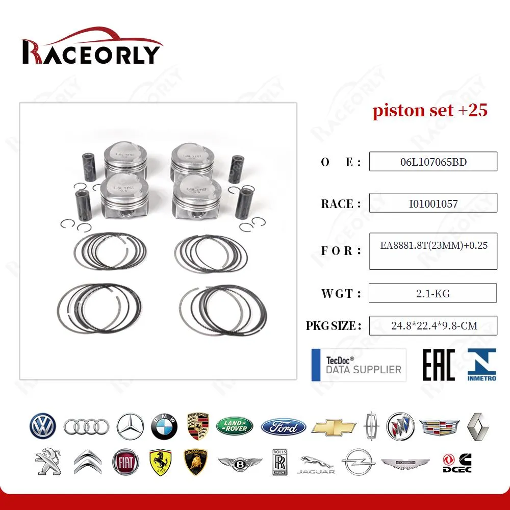 Комплект поршней +0,25 от Raceorly