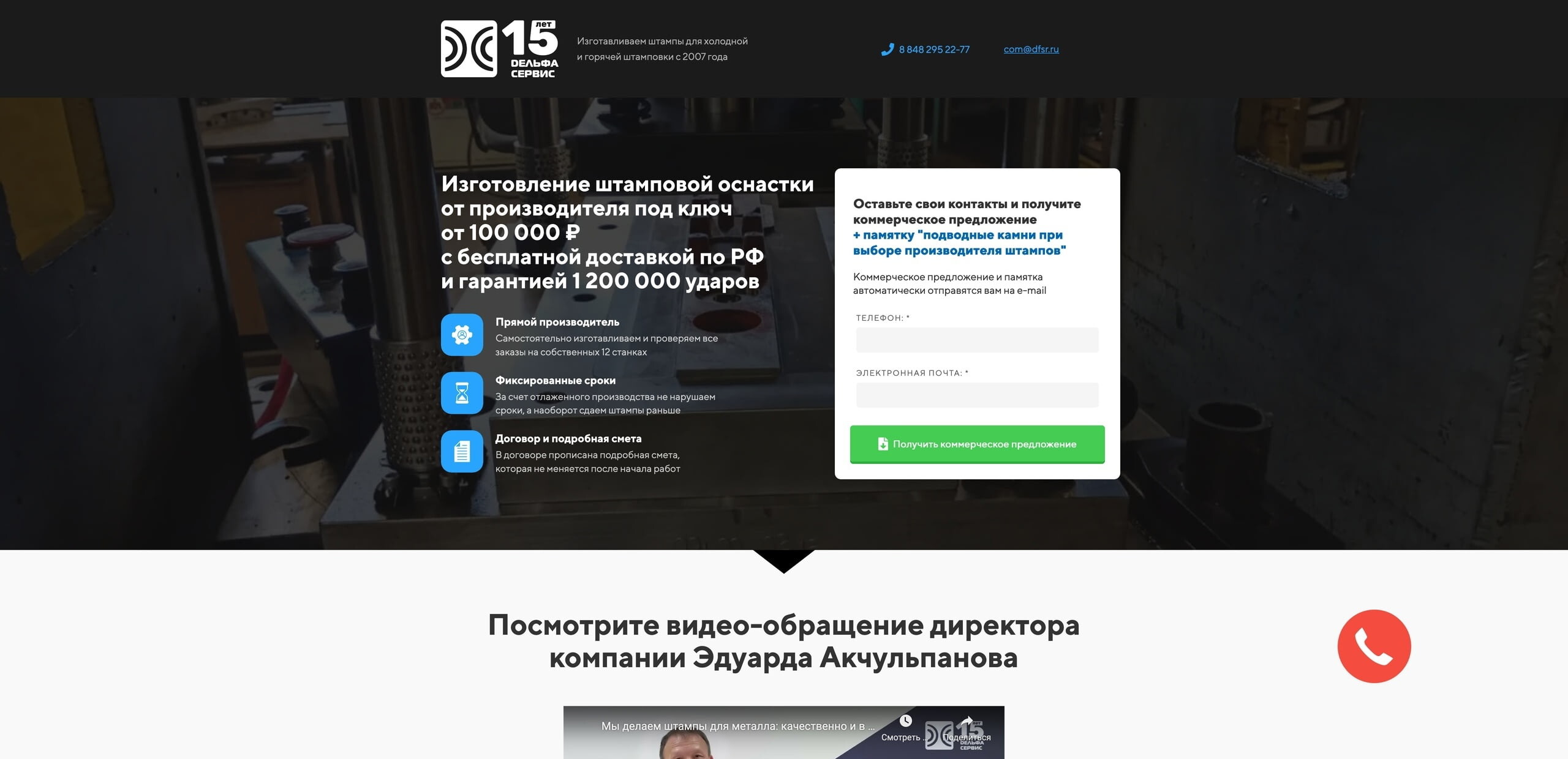 Вариант АБ тестирования сайта