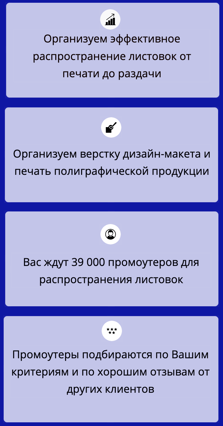 Описание услуги раздача листовок агентства промоутеров 1 Описание услуги раздача листовок агентства промоутеров 1