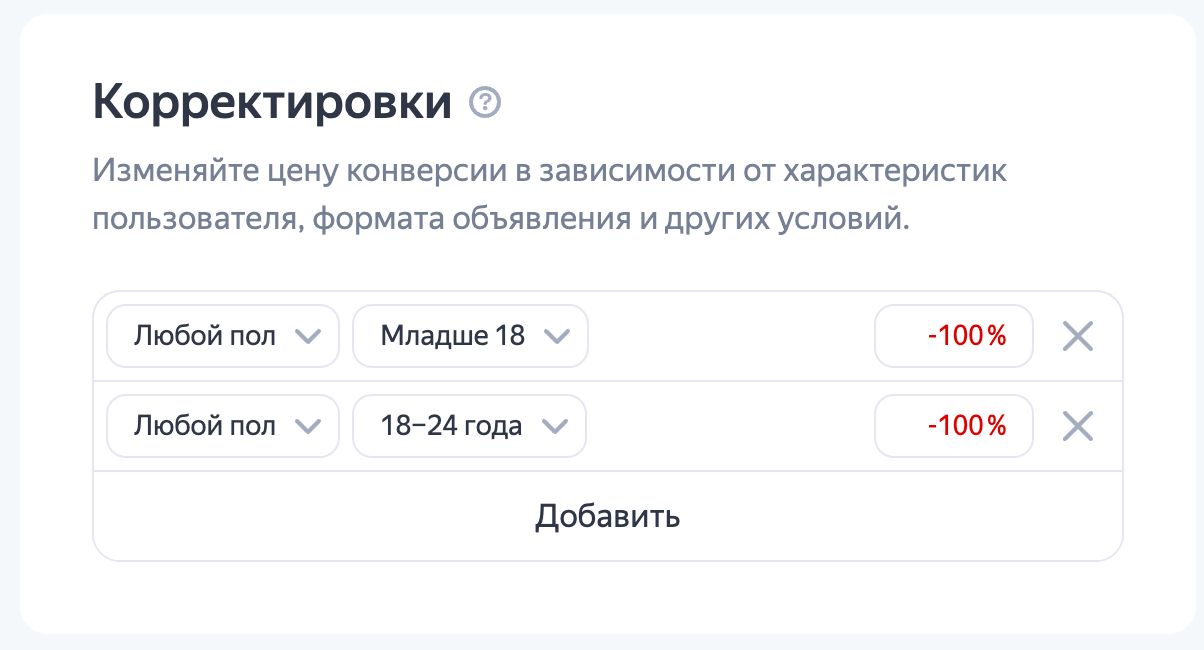 Корректируем портрет целевой аудитории