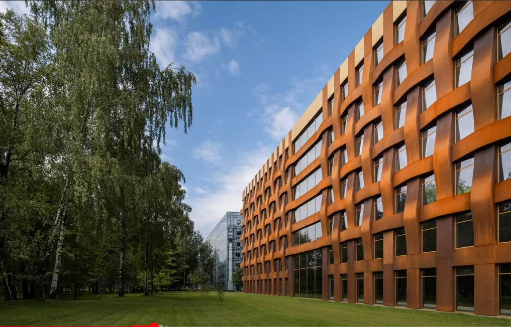 Оформление фасадов сталью corten Оформление фасадов сталью corten