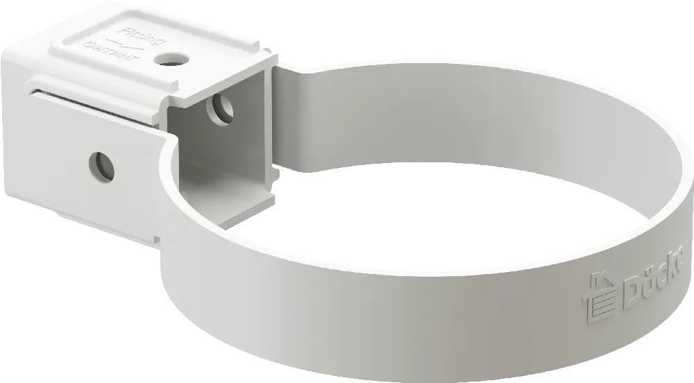 Хомут трубы d80 мм Docke Standard, Белый (RAL9003)