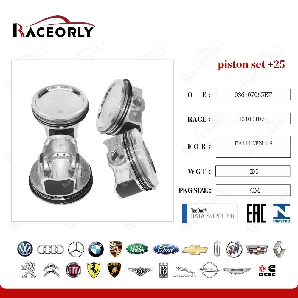 Комплект поршней +0,25 от Raceorly