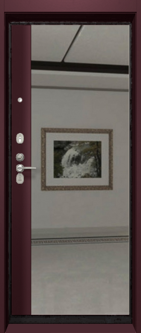 Mirror new york «графит красный» МДФ панель Mirror new york «графит красный»