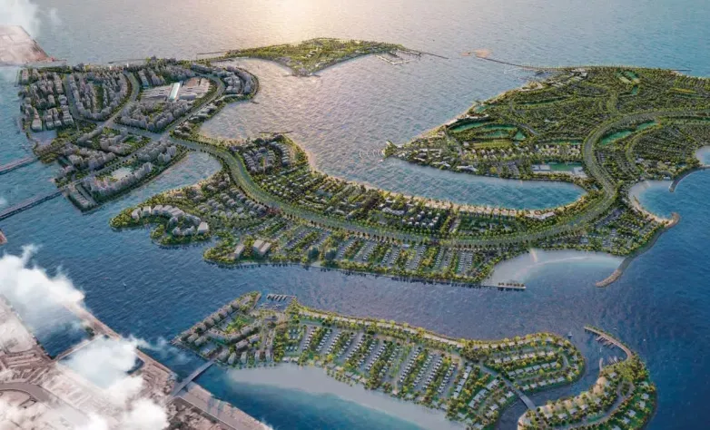 Dubai Islands coastline