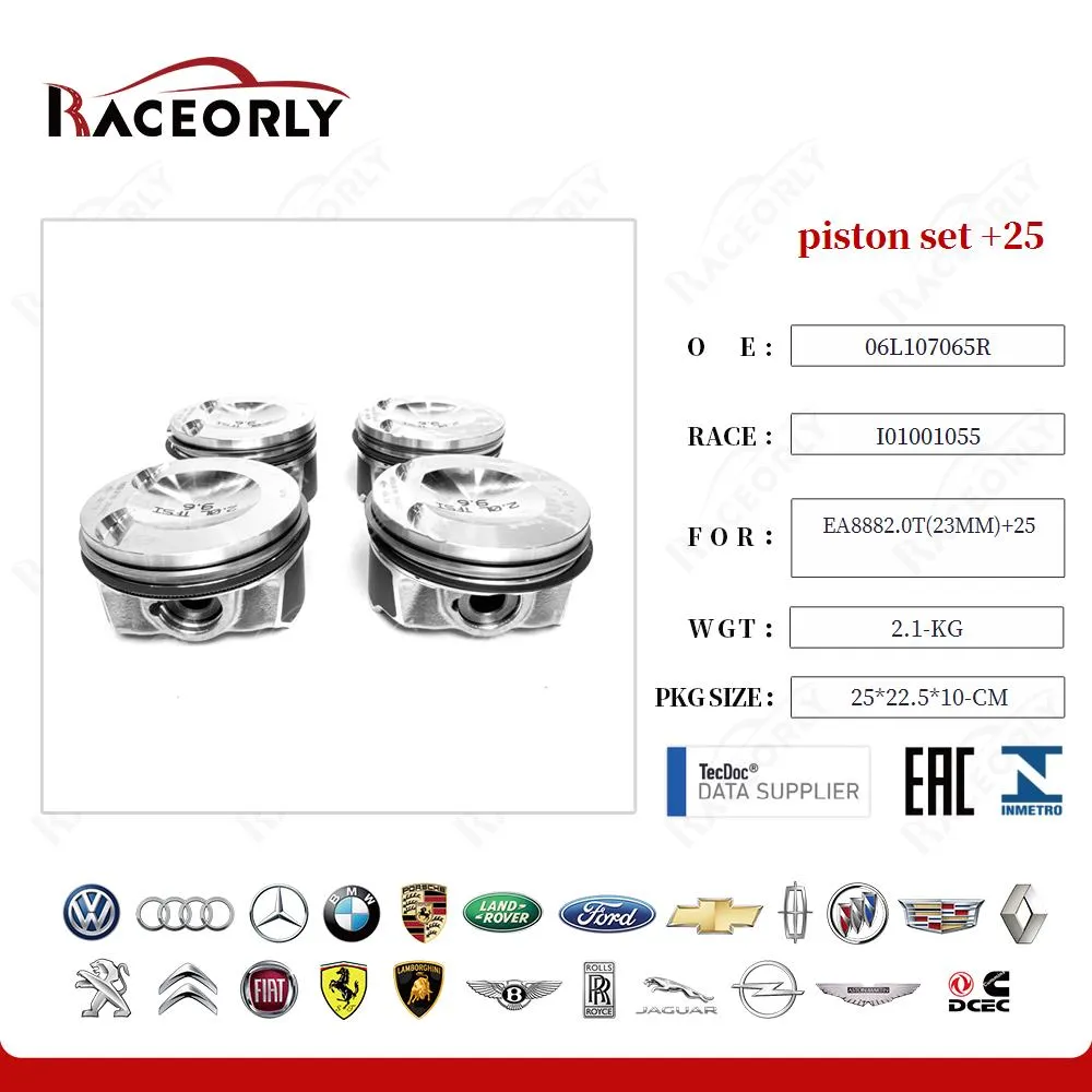 Комплект поршней +0,25 от Raceorly