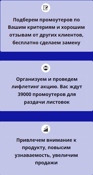 Описание организации лифлетинг акции 1 Описание организации лифлетинг акции 1