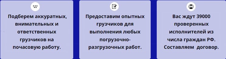 Описание услуг компании грузчиков с почасовой оплатой Описание услуг компании грузчиков с почасовой оплатой