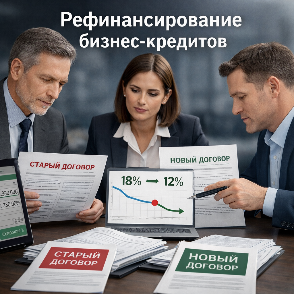 Рефинансирование бизнес-кредитов для юридических лиц