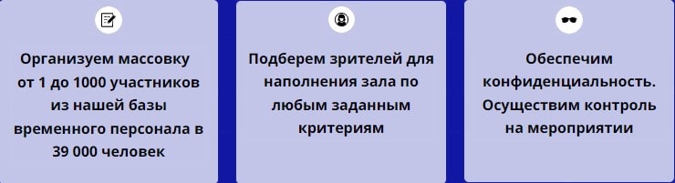 Описание организации массовки в зрительном зале Описание организации массовки в зрительном зале