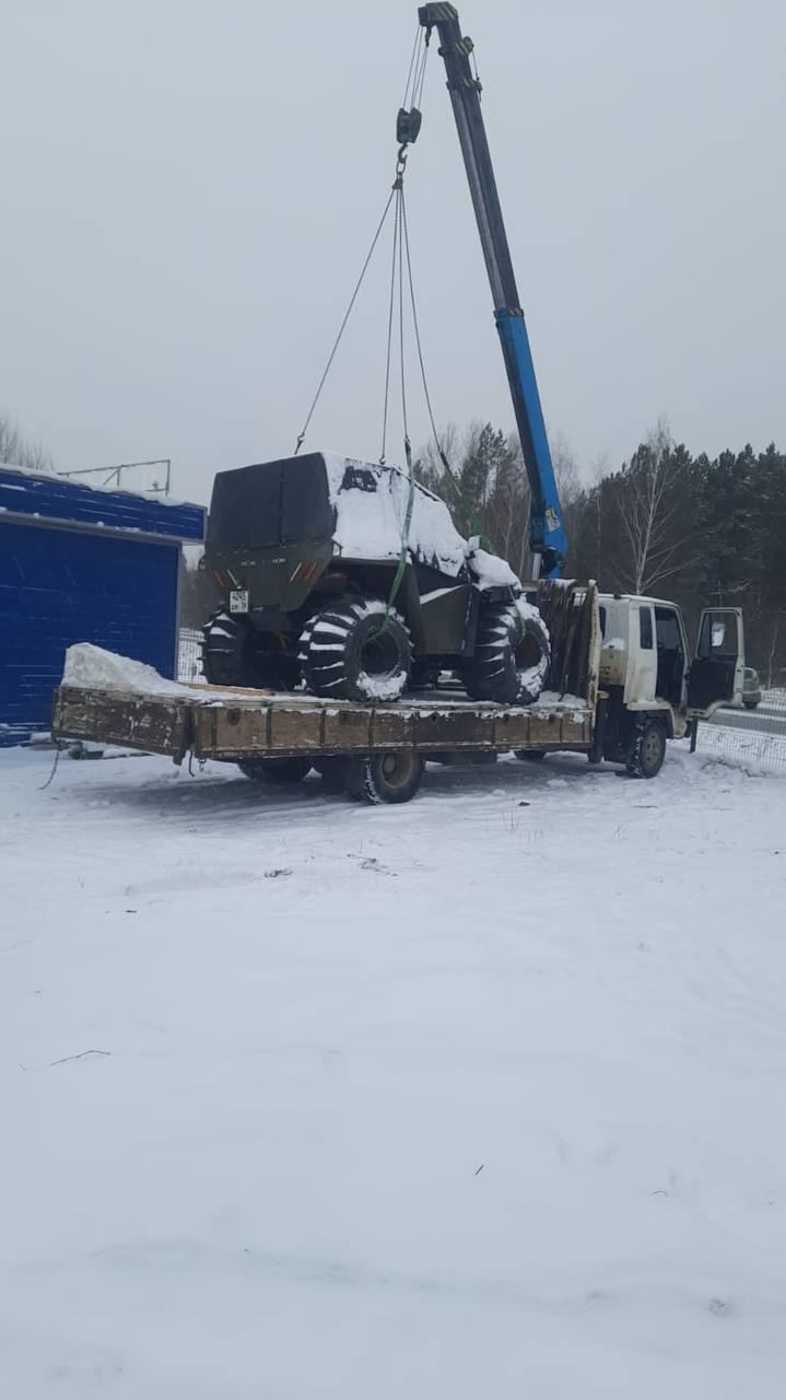 Самогруз 8 тонн Новосибирск Перевозка вездехода на самогрузе Новосибирск