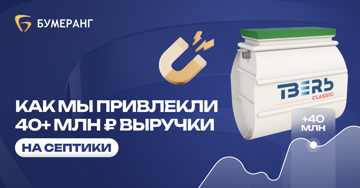 Септики в СПб и ЛО: как получить 40+ млн ₽ выручки за сезон при конверсии в продажу 23% Септики в СПб и ЛО: как получить 40+ млн ₽ выручки за сезон при конверсии в продажу 23%