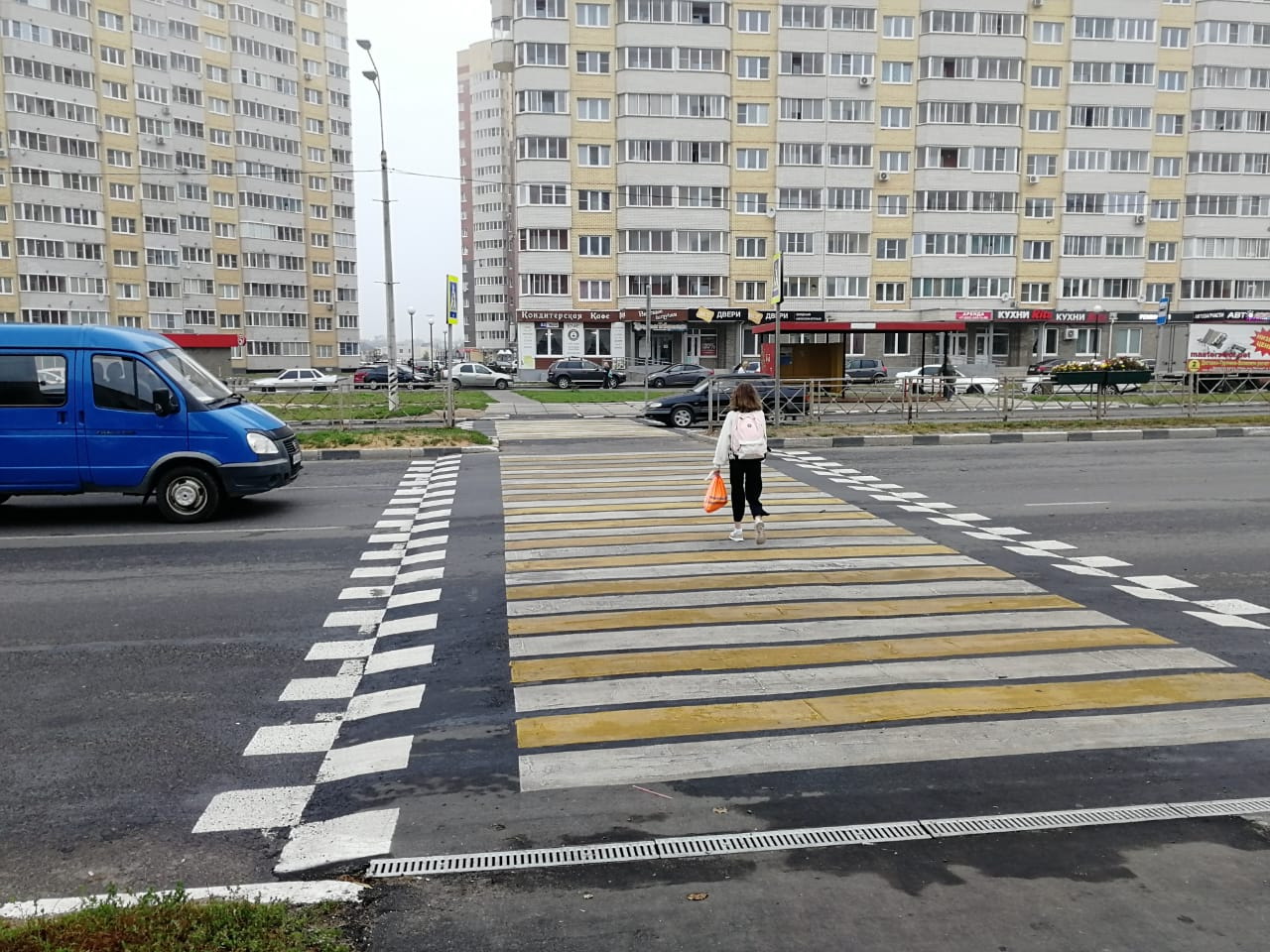 выпуклый пешеходный переход