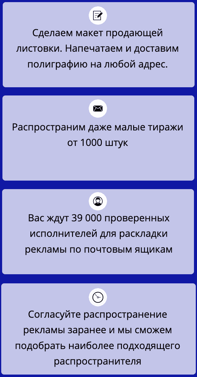 Описание организации распространения по почтовым ящикам Описание организации распространения по почтовым ящикам