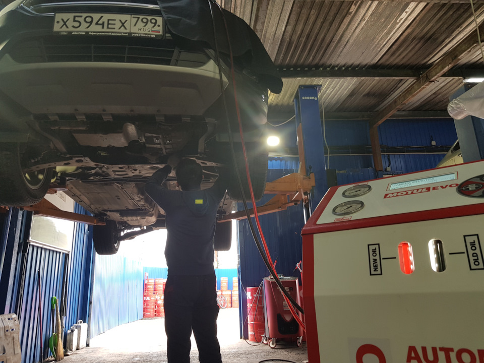 Замена масла в коробке автомат Ford Kuga Замена масла в коробке автомат Ford Kuga