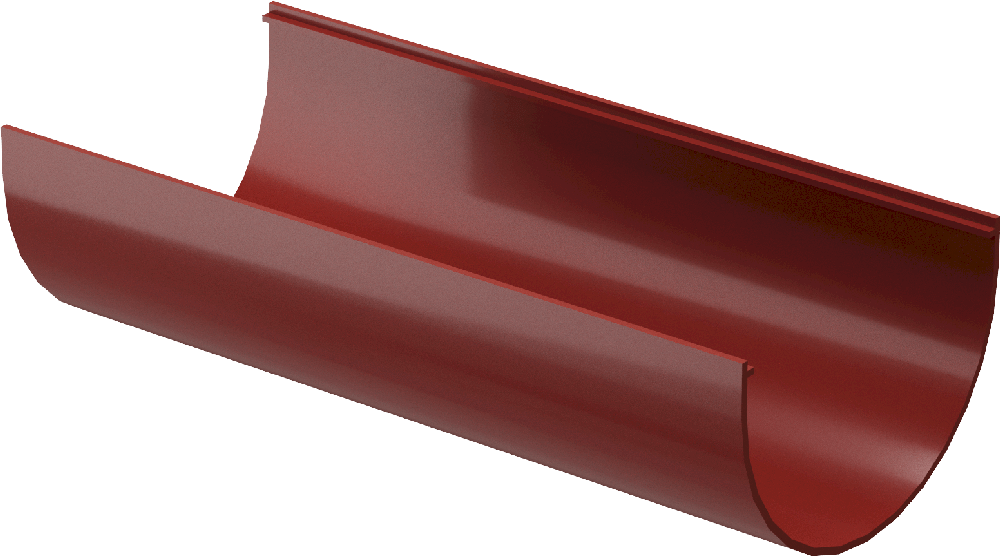 Жёлоб водосточный d120 мм Docke Standard 3000 мм, Красный (RAL3005)